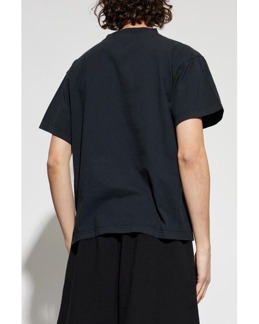 Balenciaga Black T-Shirt With Print for men