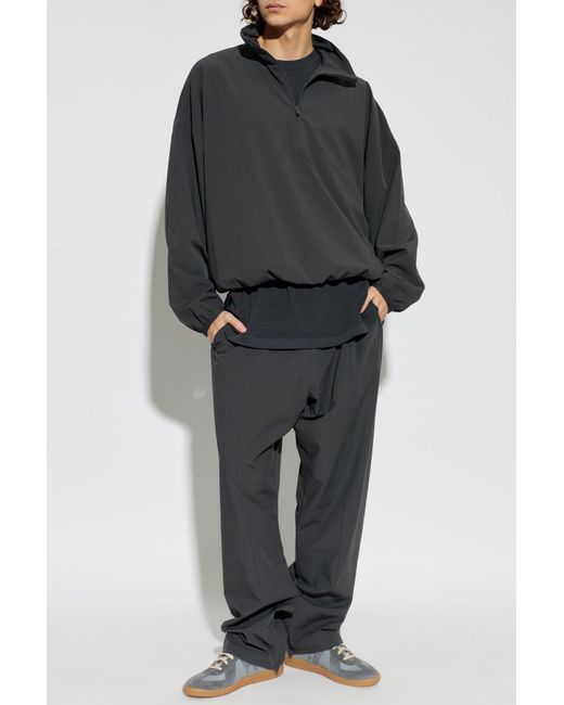 Fear Of God Gray Sweatshirt With Stand-Up Collar for men
