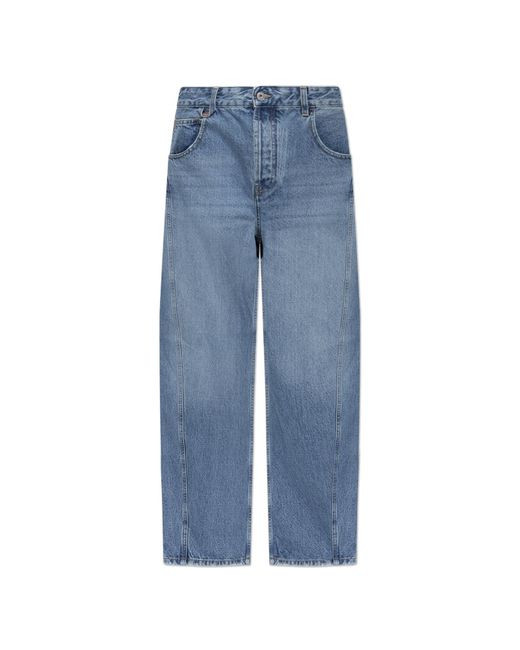Jacquemus Blue High-Waisted Jeans for men