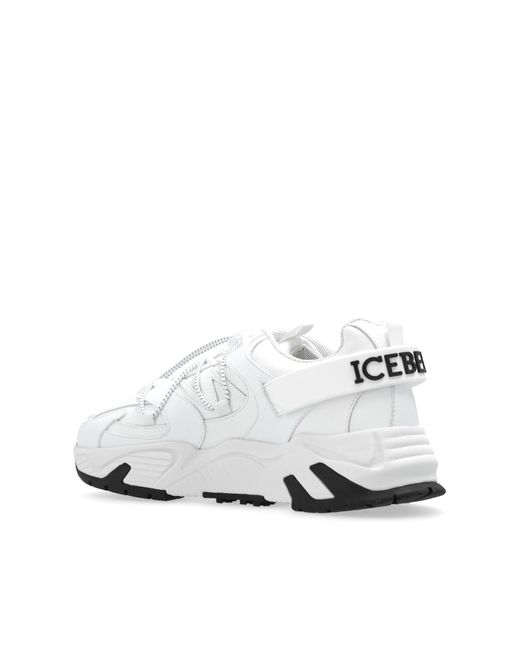 Iceberg White 'kakkoi' Sneakers, for men