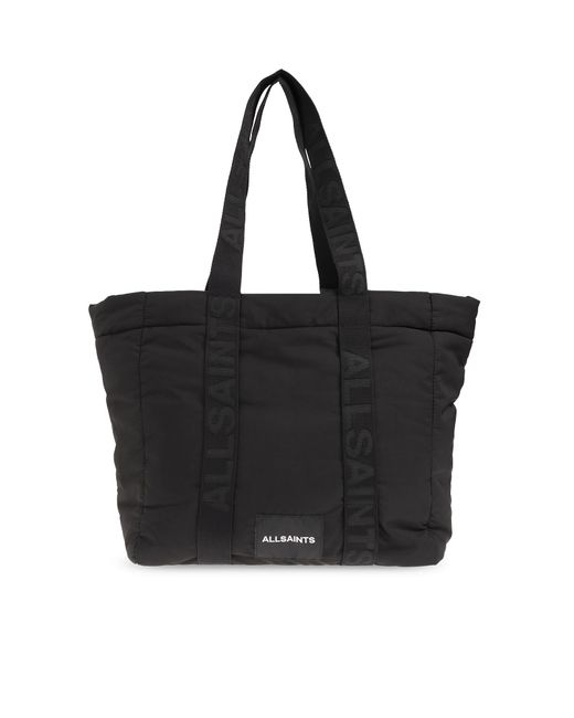 AllSaints Black 'shore' Shopper Bag, for men