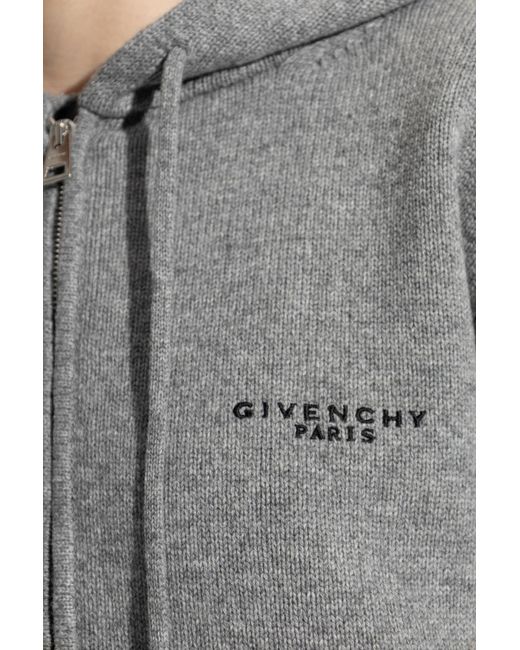 Givenchy Blue Wool Hoodie