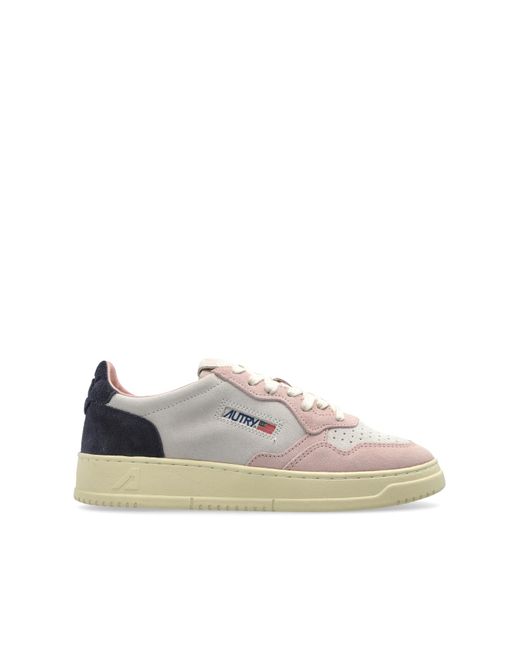 Autry Pink "Medalist Low" Sports Shoes
