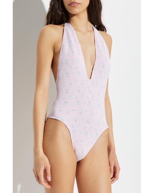LoveShackFancy White One-Piece Swimsuit 'Gienna'