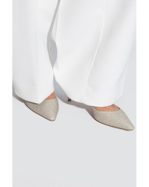 Jimmy Choo White 'Romy' High Heels