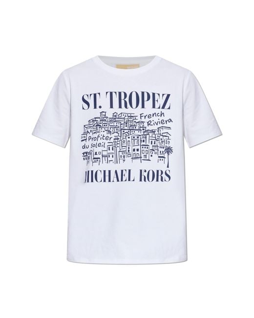 MICHAEL Michael Kors White T-Shirt With Print