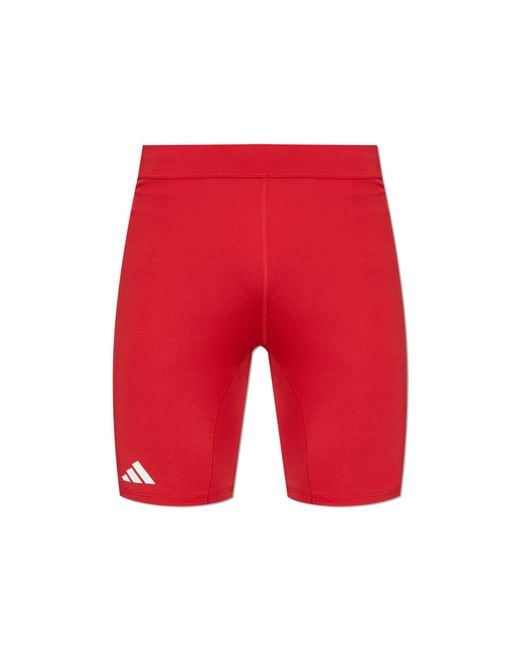 Adidas Originals Red Short Leggings From The Adizero Collection for men