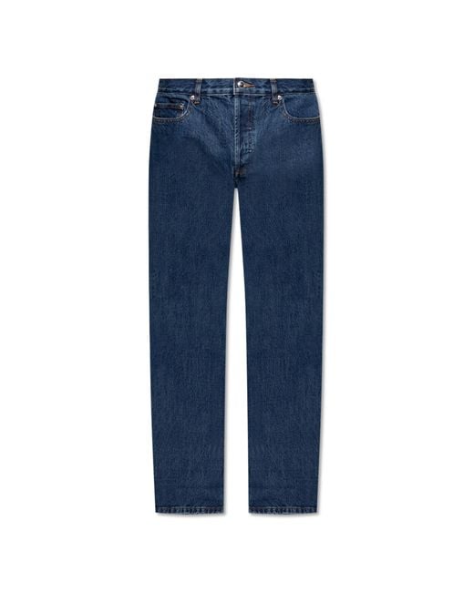 A.P.C. Blue Jeans With Slightly Tapered Legs for men