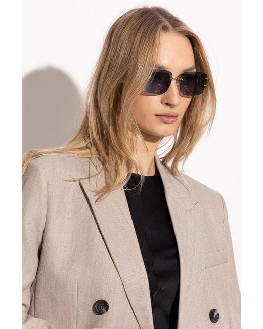 Linda Farrow Blue Sunglasses Sasha