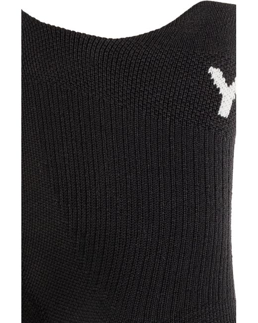 Y-3 Black Socks With Logo for men
