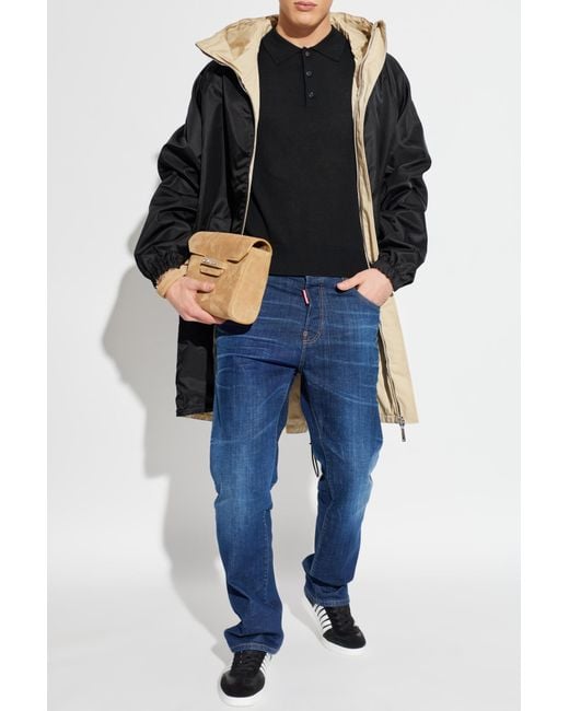 DSquared² Black Reversible Parka for men