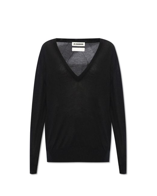 Jil Sander Black Cashmere Sweater