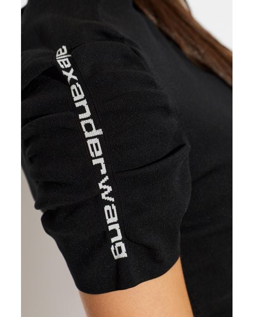 Alexander Wang Black Fitted Top