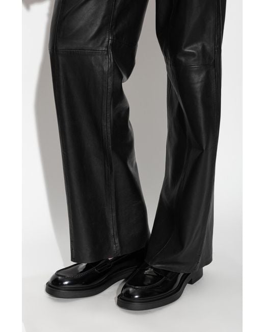 Agl Attilio Giusti Leombruni Black 'Loren' Loafers
