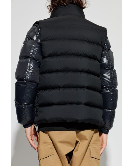 Moncler Black Quilted Vest 'Tibb' for men