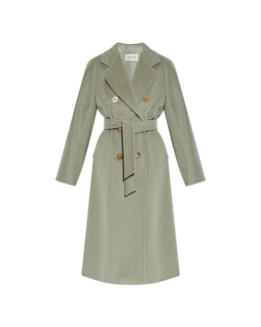 Max Mara Green Wool Coat "Madame"