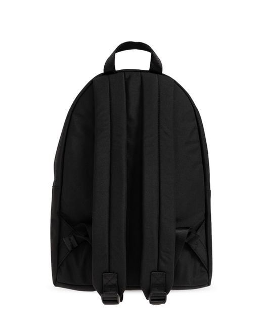 EA7 Black Backpack With A Logo Patch