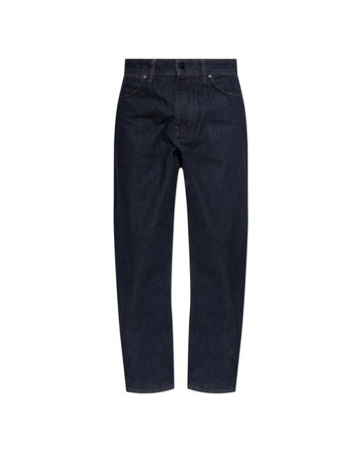 Stone Island Blue Jeans With Logo Patch for men