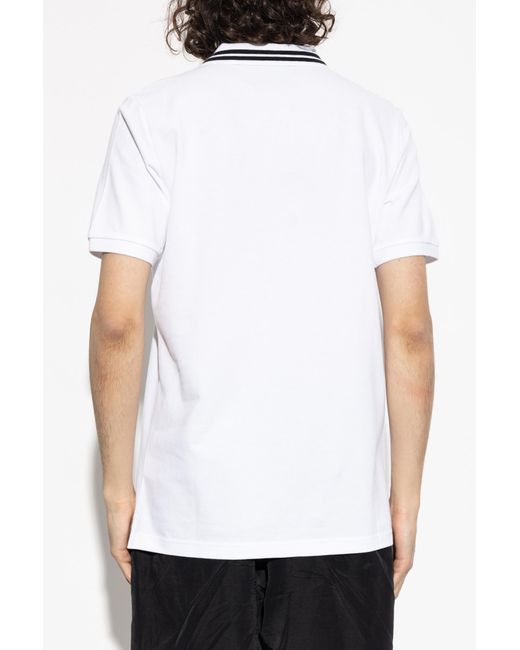 Iceberg White Polo With Logo Patch for men