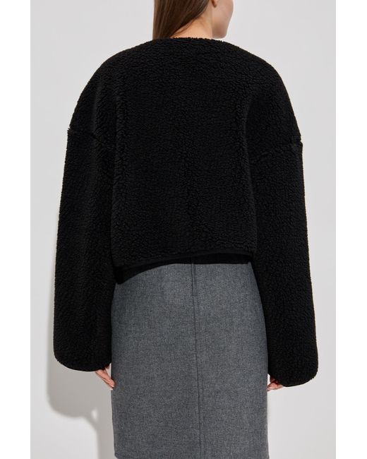 DSquared² Black Fleece Jacket With Logo
