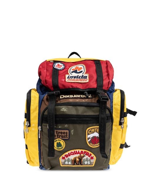 DSquared² Multicolor Backpack Capsule Invicta for men