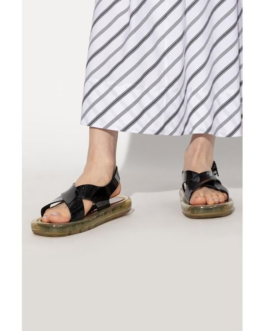 Tory Burch 'bubble Jelly' Rubber Sandals in Black | Lyst