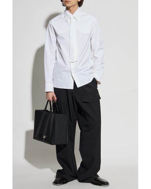 Jil Sander White Shirt With Tie for men