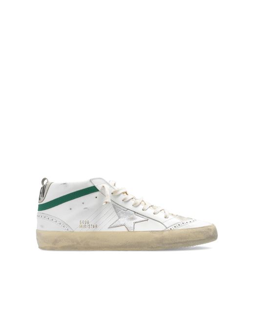 Golden Goose Deluxe Brand White 'mid Star Classic' High-top Sneakers, for men