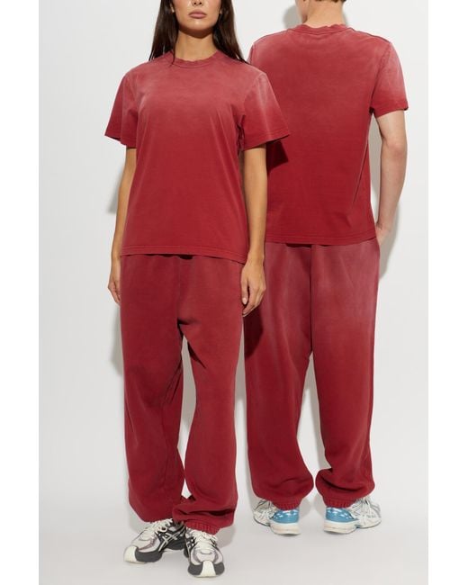 Entire studios Red Crew Neck T-Shirt