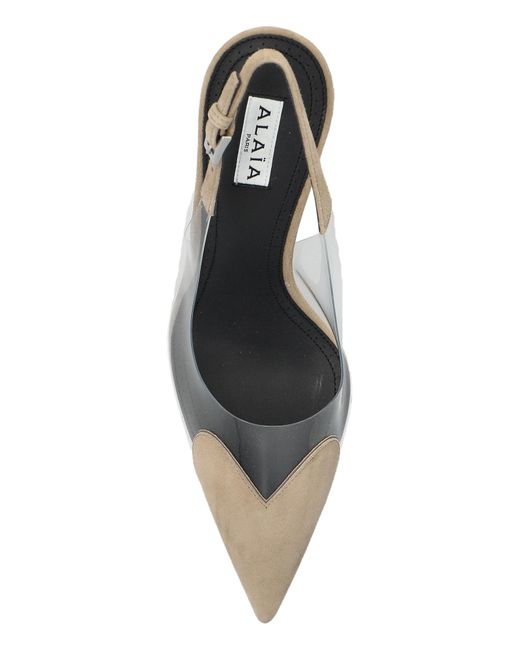 Alaïa Natural Heeled Shoes 'Le Coeur'