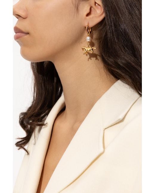 Marni Metallic Brass Earrings
