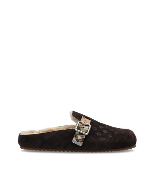 Burberry Black 'Urchin' Slides for men