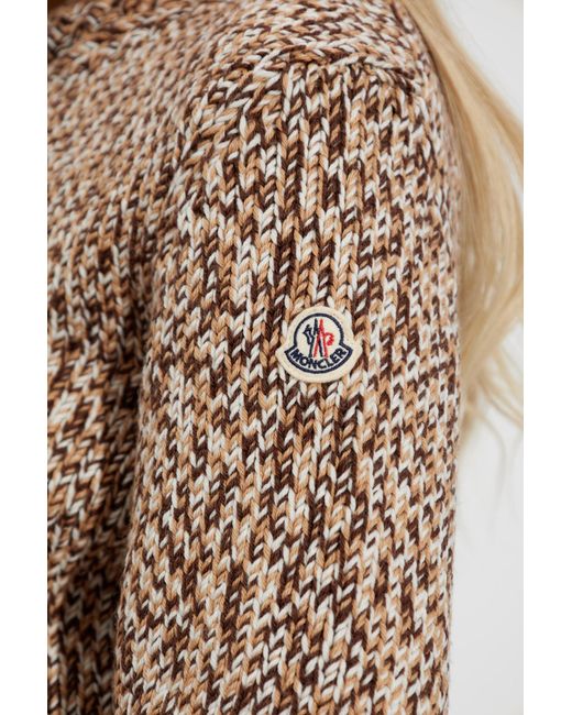 Moncler Brown Down Jacket 'Paterne'