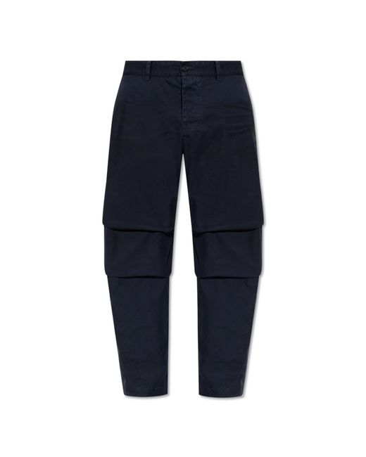 DSquared² Blue Trousers With Logo for men
