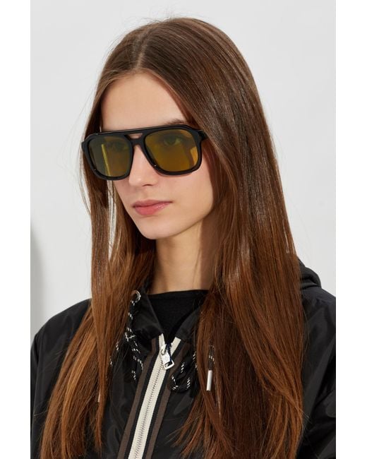 Moncler Yellow "Vantos" Sunglasses