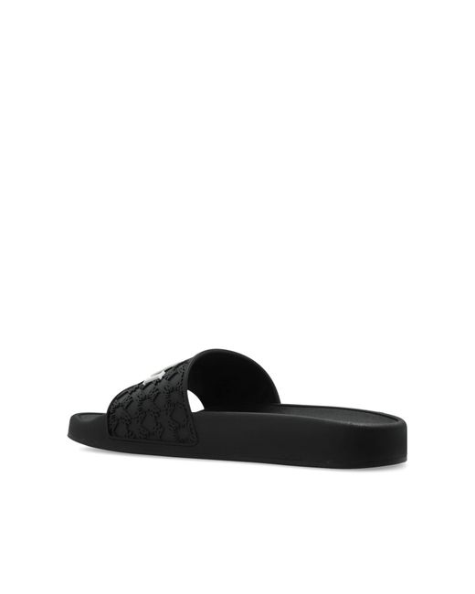 Amiri Black Rubber Flip-Flops