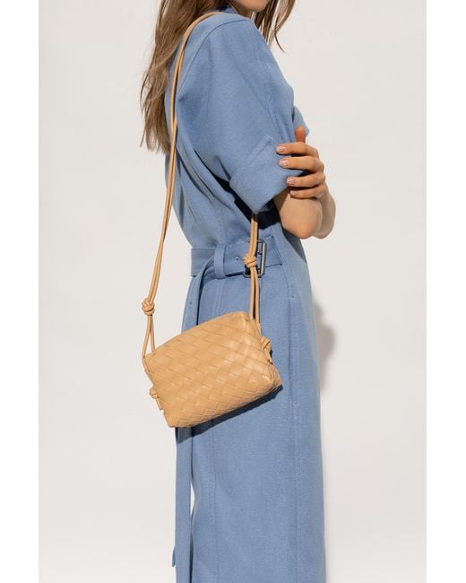 Bottega Veneta Natural Medium Loop Camera Handbag