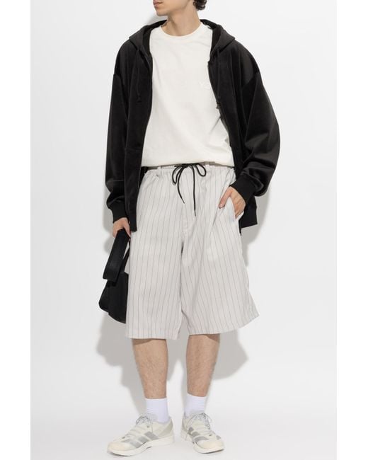 Y-3 Black Velvet Sweatshirt for men
