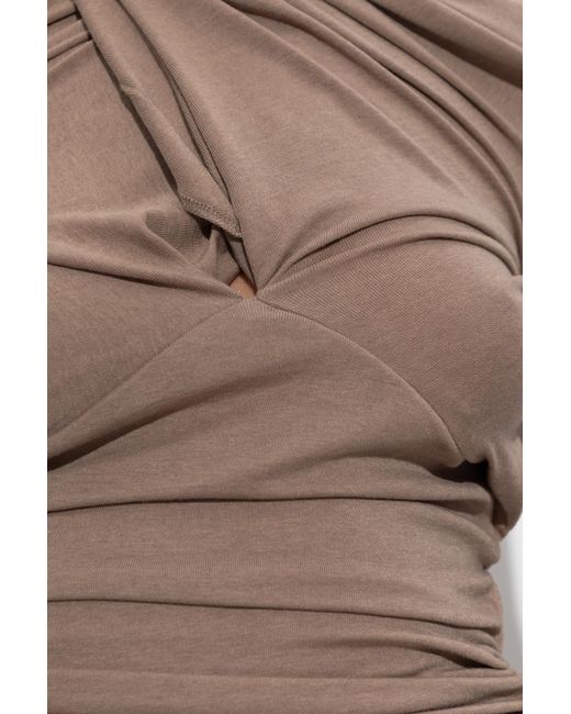 Entire studios Brown Draped Top