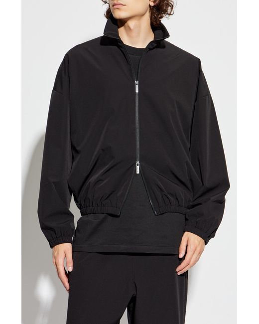 Fear Of God Black Jacket With Stand-Up Collar for men