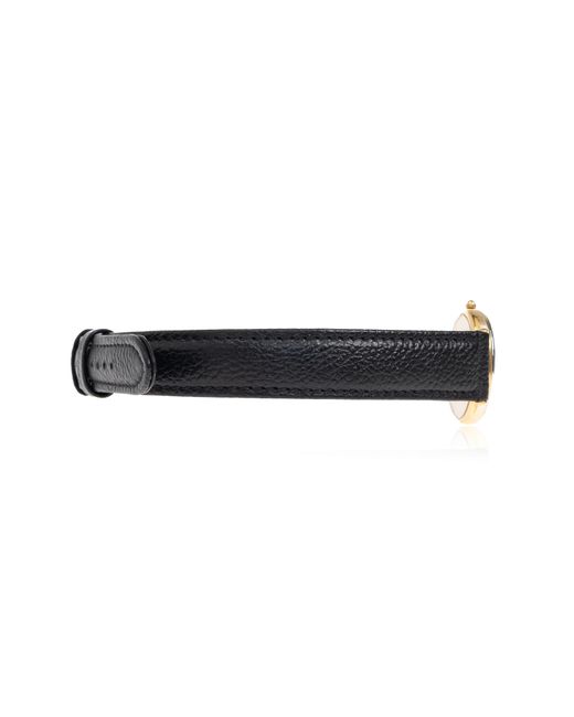 Balenciaga Black Choker With A Watch Motif
