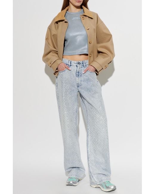 Casablanca Blue Top With Z Logo