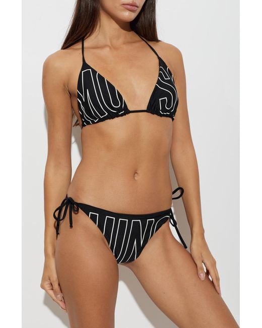 Moschino Black Bikini Top