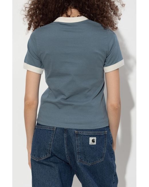Carhartt Blue T-Shirt With Print