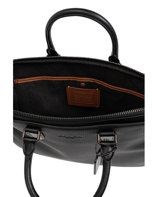 COACH Black Briefcase Gotham for men