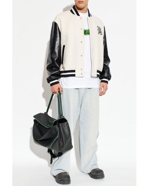 Balenciaga White Insulated 'Bomber' Jacket for men