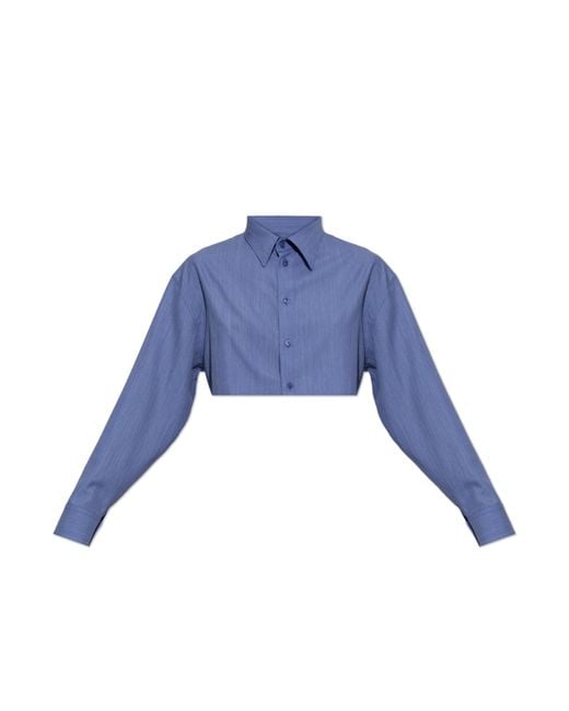 Balenciaga Blue Short Shirt