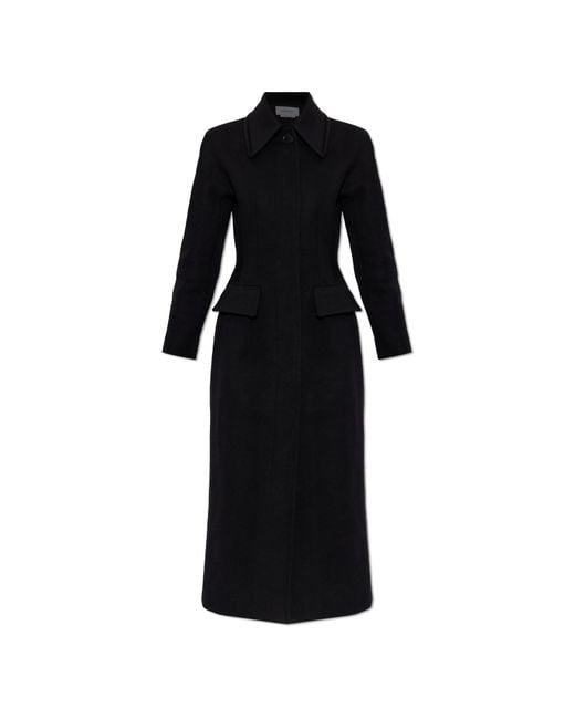 McQueen Black Coat With A Single Vent