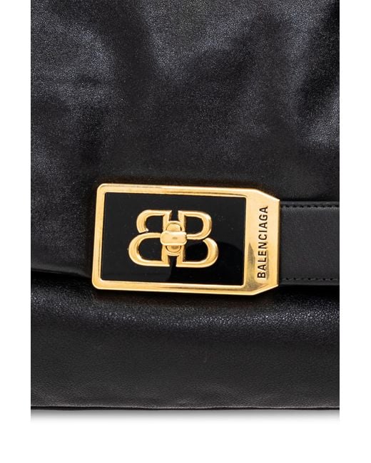 ショルダーバッグ・ポシェット BALENCIAGA MEDIUM BLACK LEATHER SHOULDER BAG MODU Balenciaga Medium Black Leather Shoulder Bag Modu | Balardi
