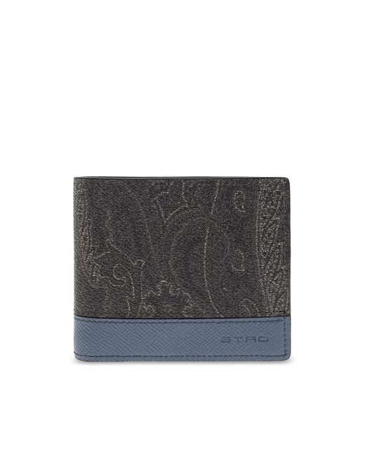 Etro Gray Wallet With Logo for men
